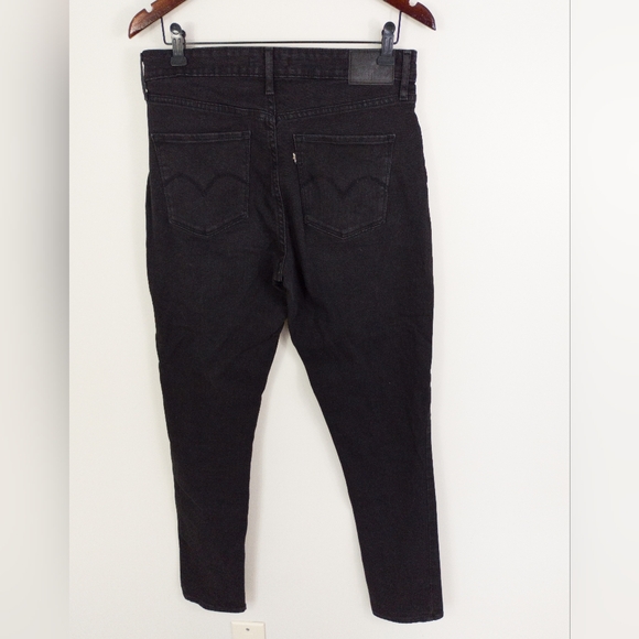 Levi's 721 High Rise Skinny Jeans Black Size 31 - Picture 10 of 11
